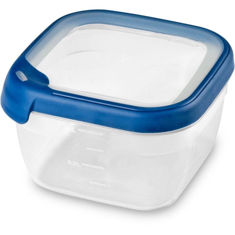 Curver Grand Chef Vershoudbak Vierkant 1.2L Transparant/Donkerblauw | Kopen bij Flickmyhouse