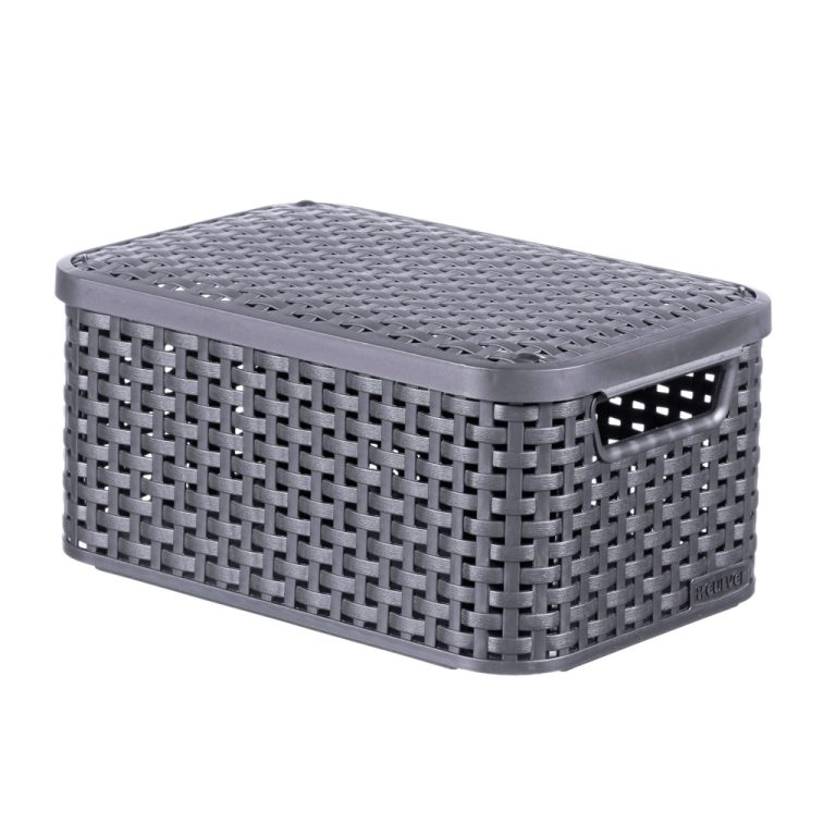 Curver Style Opbergmand met Deksel 6L Antraciet | Kopen bij Flickmyhouse