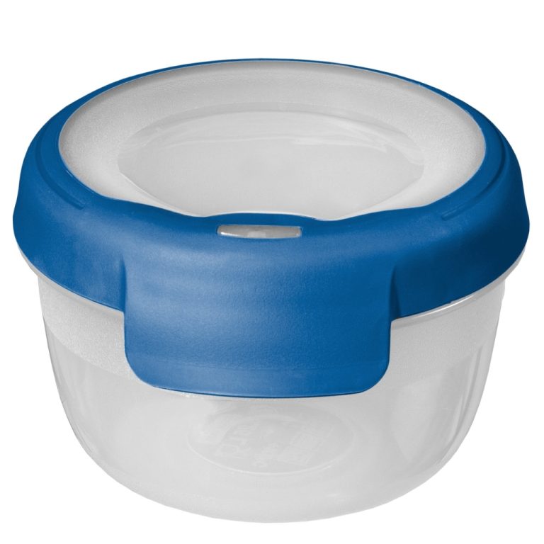 Curver Grand Chef Vershoudbak Rond 0.25L Transparant/Donkerblauw | Kopen bij Flickmyhouse