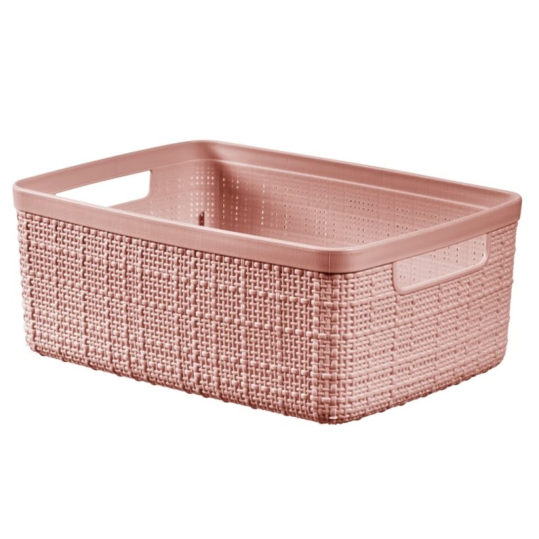 Curver Opbergmand Jute-Look 5L Roze | Kopen bij Flickmyhouse