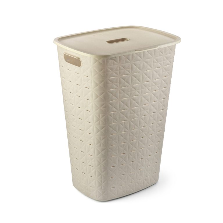 Curver Softex Wasmand met Deksel 56L Krijtwit | Kopen bij Flickmyhouse