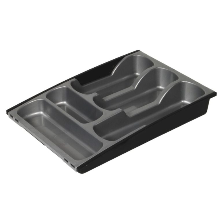 Curver Bestekbak Uitschuifbaar 7-vaks Grijs/Antraciet | Kopen bij Flickmyhouse