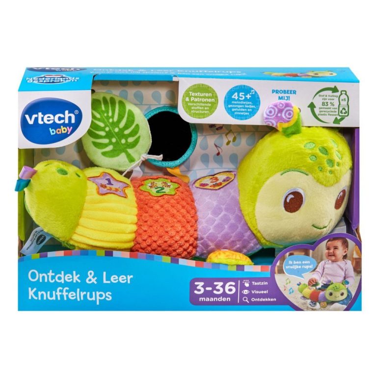 VTech Ontdek en Leer Knuffelrups + Licht en Geluid | Kopen bij Flickmyhouse
