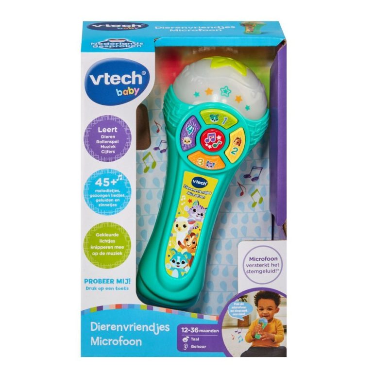 VTech Baby Dierenvriendjes Microfoon + Licht en Geluid | Kopen bij Flickmyhouse