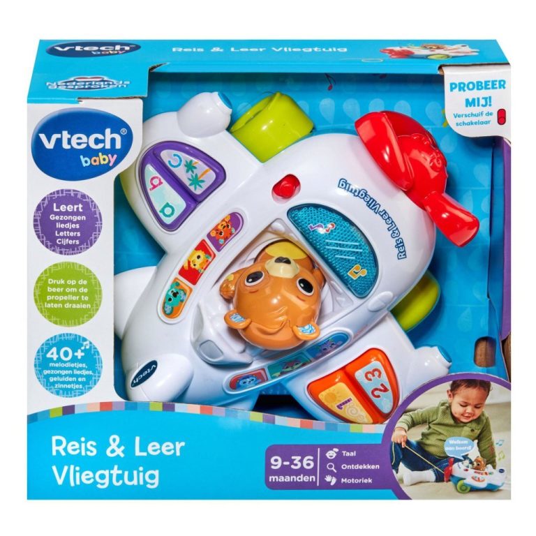 VTech Baby Reis en Leer Vliegtuig + Licht en Geluid | Kopen bij Flickmyhouse