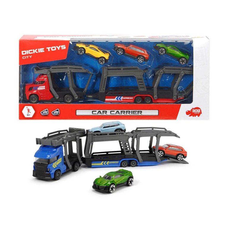Dickie Toys Autotranssporter + 3 Auto's | Kopen bij Flickmyhouse