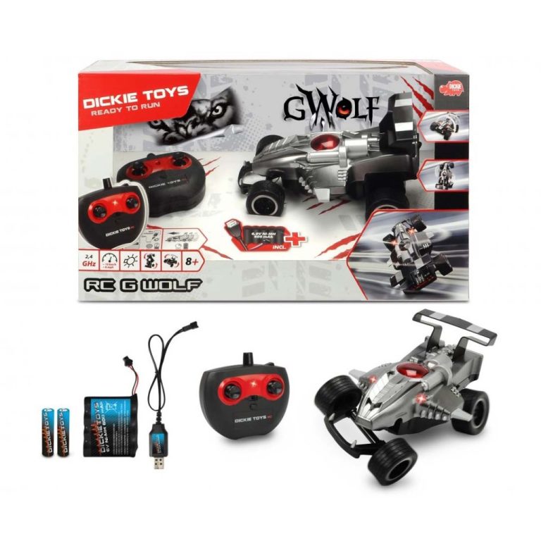 Dickie Toys RC G-Wolf Raceauto + Licht Zilver/Zwart | Kopen bij Flickmyhouse