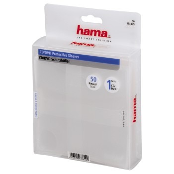 Hama CD/DVD Hoesjes 50 Pak Transparant | Kopen bij Flickmyhouse
