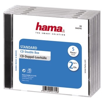 Hama CD Box Dubbel 5 Pak Geseald | Kopen bij Flickmyhouse