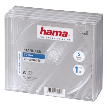 Hama CD Box Transparant 5Pak | Kopen bij Flickmyhouse