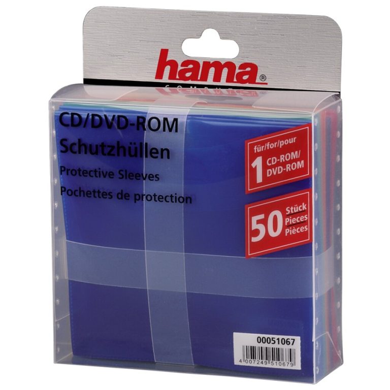 Hama CD/DVD Paper Sleeves 50-pack Multicolor | Kopen bij Flickmyhouse