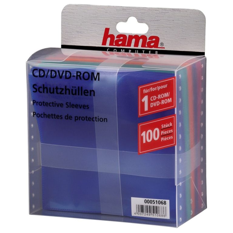 Hama CD/DVD/Blu-Ray PP Sleeves 100-pack Multi Kleur | Kopen bij Flickmyhouse