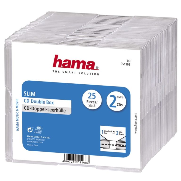 Hama CD Slim Dubbel Jewel Case 25-pack | Kopen bij Flickmyhouse
