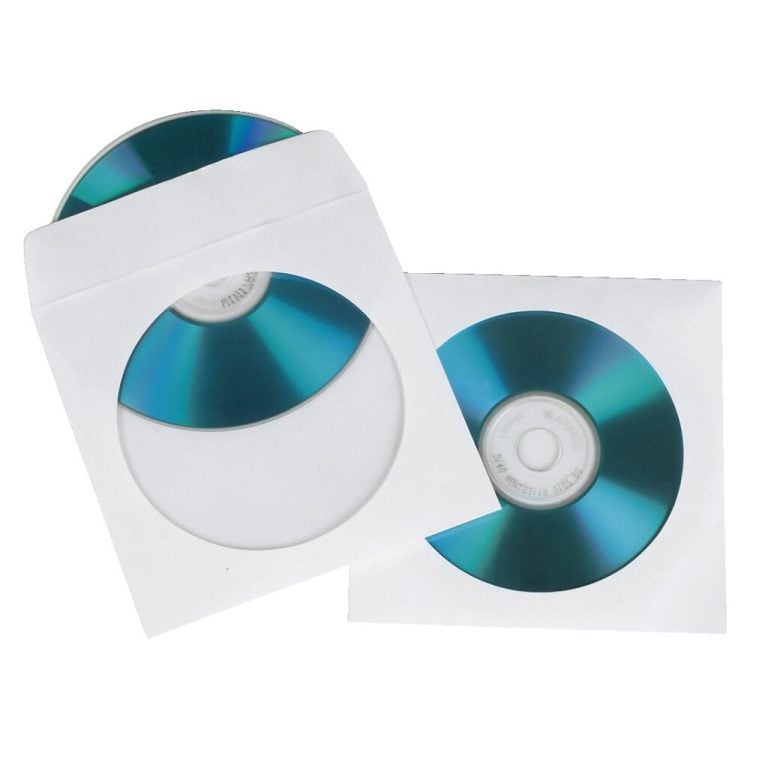 Hama CD/DVD Sleeves Papier Wit 50 Stuks | Kopen bij Flickmyhouse