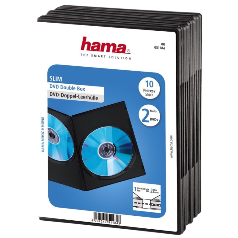 Hama Dvd Slim Box Dubbel Zwart 10 Stuks | Kopen bij Flickmyhouse