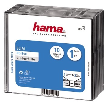 Hama CD Slim Box 10 Pak | Kopen bij Flickmyhouse