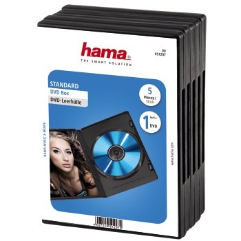 Hama DVD Box Zwart 5Pak | Kopen bij Flickmyhouse