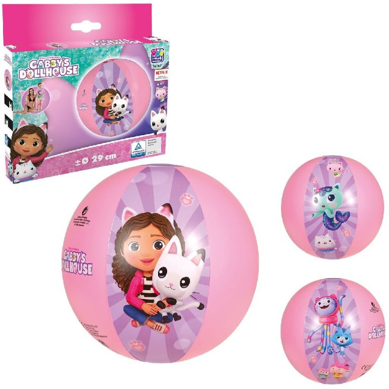 Gabby's Dollhouse Strandbal 29 cm Roze/Paars | Kopen bij Flickmyhouse