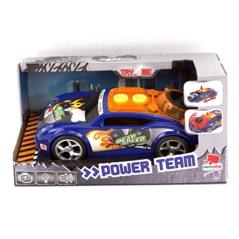Euro Play Power Team Beat Speed Auto + Licht en Geluid | Kopen bij Flickmyhouse