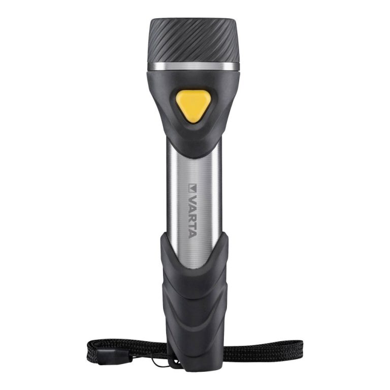 Varta 16632101421 Day Light LED Zaklamp + 2x AA Batterijen Zwart/Zilver | Kopen bij Flickmyhouse