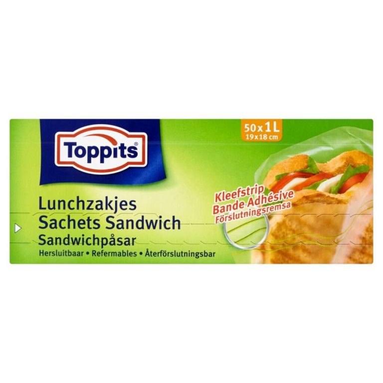 Toppits Lunchzakjes Hersluitbaar 1L 50 Stuks | Kopen bij Flickmyhouse
