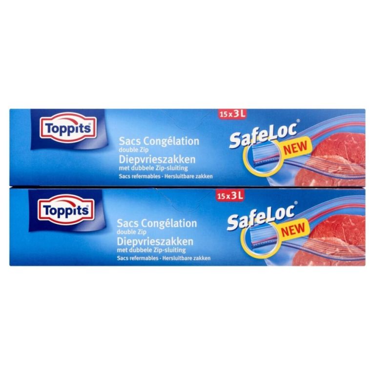 Toppits Safeloc Zip-Diepvrieszakken 3L 15 Stuks | Kopen bij Flickmyhouse