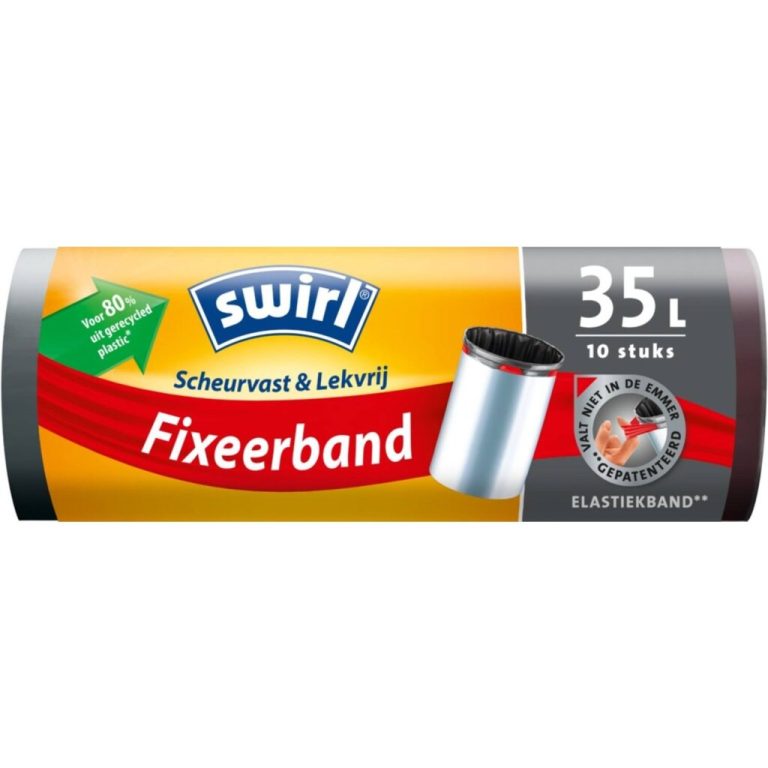 Swirl Pedaalemmerzak met Fixeerband 35L 10 Stuks | Kopen bij Flickmyhouse