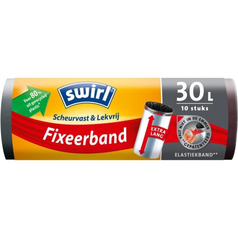 Swirl Pedaalemmerzak met Fixeerband XL 30L 10 Stuks | Kopen bij Flickmyhouse
