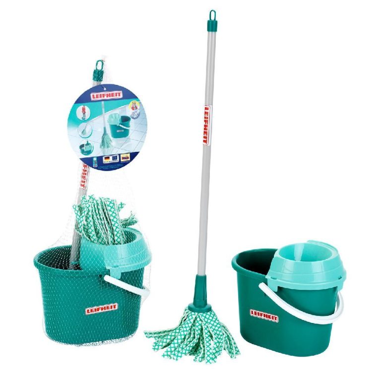 Theo Klein Leifheit Speelgoed Dweil met Emmer Turquoise | Kopen bij Flickmyhouse