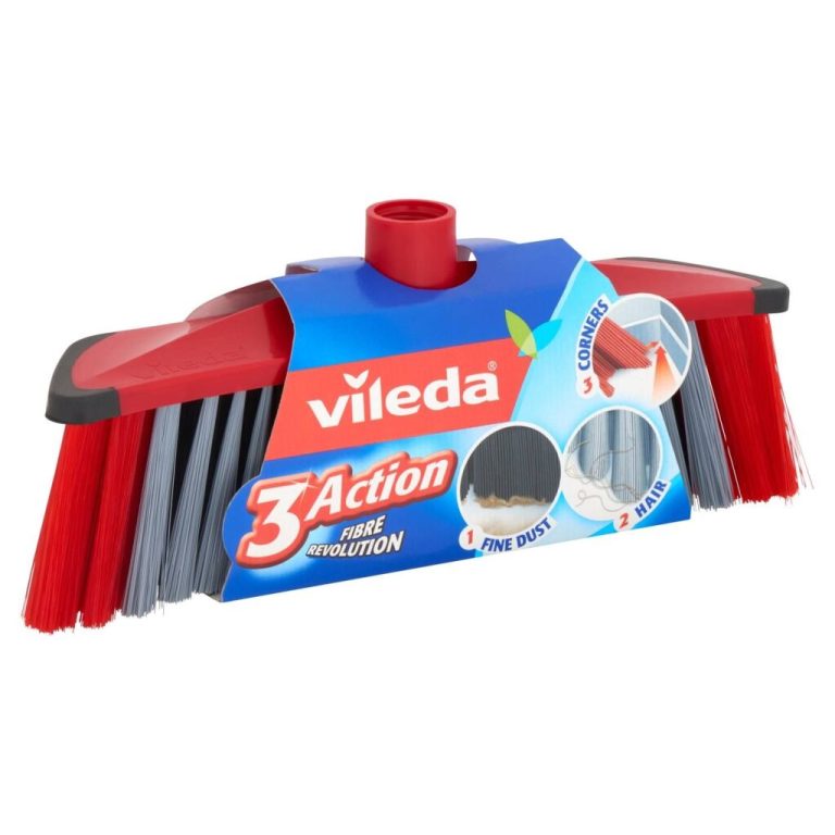 Vileda 3Action Bezem Binnen Rood/Grijs | Kopen bij Flickmyhouse