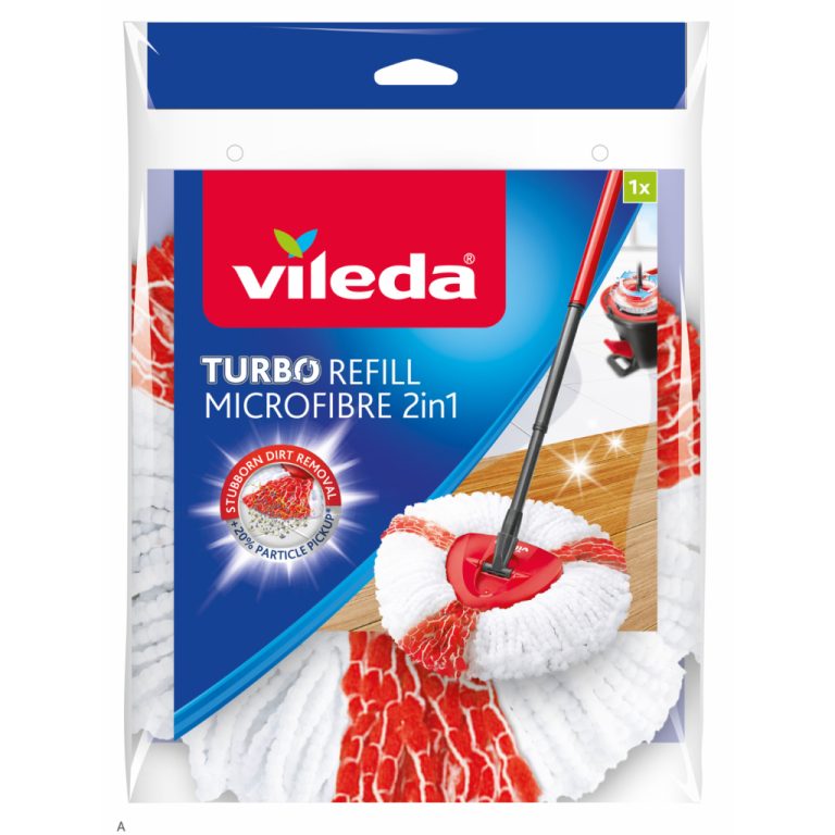 Vileda Easy 2in1 Turbo Wring and Clean Mop Wit/Rood | Kopen bij Flickmyhouse