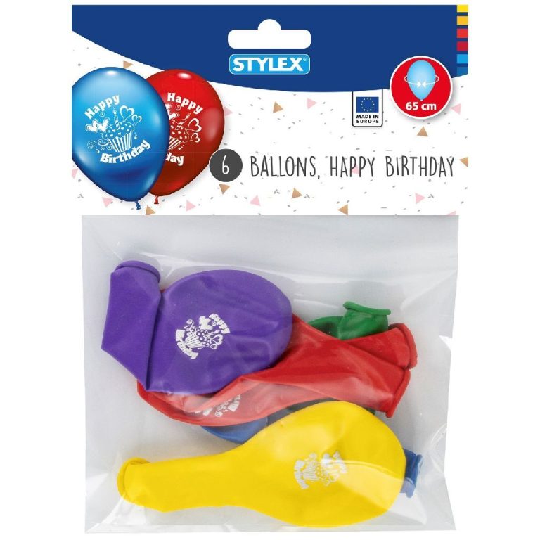 Stylex Happy Birthday Ballonnen 6 Stuks | Kopen bij Flickmyhouse