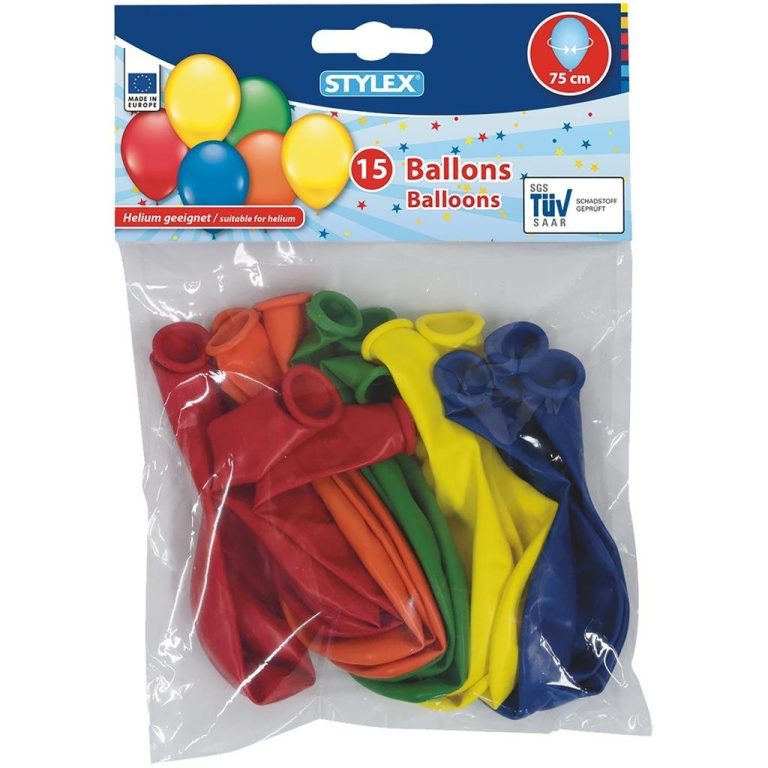 Stylex Helium Ballonnen 75 cm 15 Stuks | Kopen bij Flickmyhouse