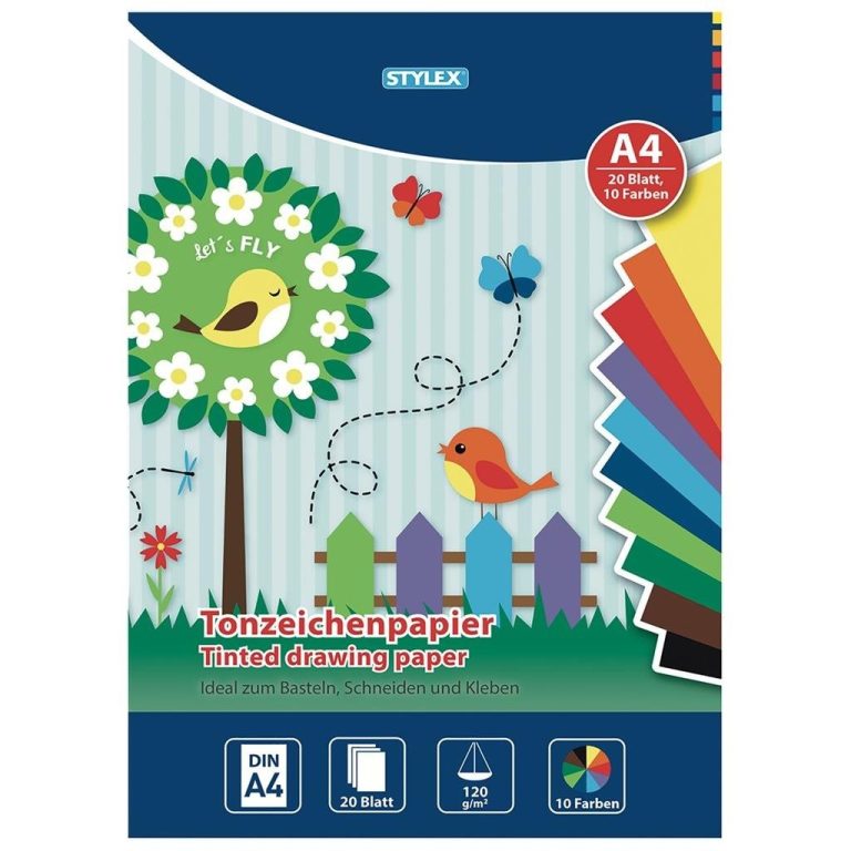 Stylex Hobby Papier A4 10 Kleuren 20 Stuks | Kopen bij Flickmyhouse