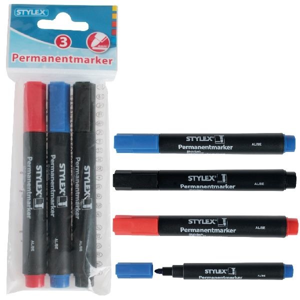 Stylex Permanent Markers 3 stuks | Kopen bij Flickmyhouse