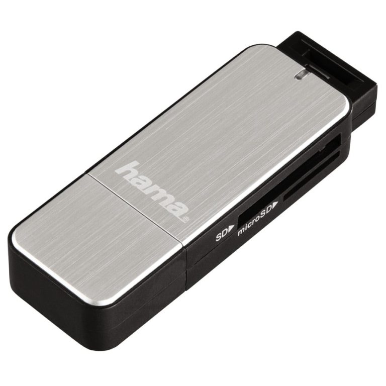 Hama USB 3.0 Card Reader SD/Micro SD Zilver | Kopen bij Flickmyhouse