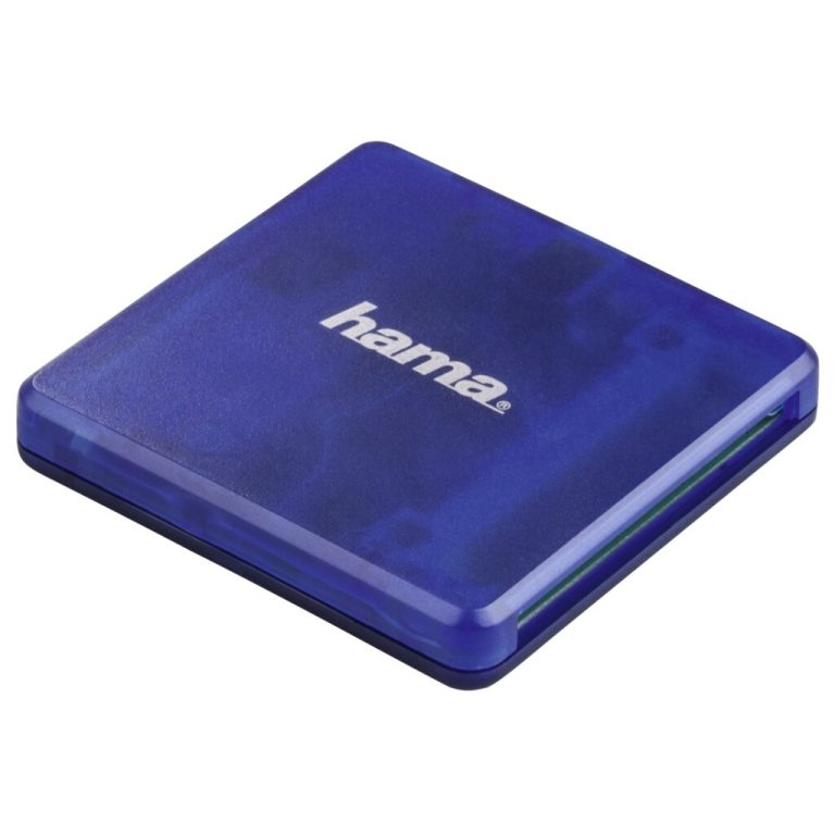 Hama USB-2.0-multi-kaartlezer SD/microSD/CF Blauw | Kopen bij Flickmyhouse