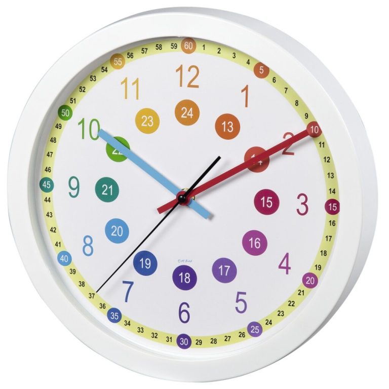Hama Wandklok Voor Kinderen Easy Learning Diameter 30 Cm Geluidsarm | Kopen bij Flickmyhouse