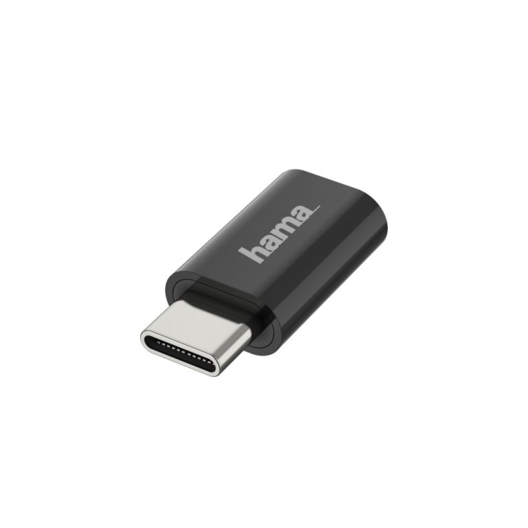 Hama USB OTG Adapter USB C Stekker - Micro USB Aansluiting USB 2.0 480 Mbit/s Zwart | Kopen bij Flickmyhouse