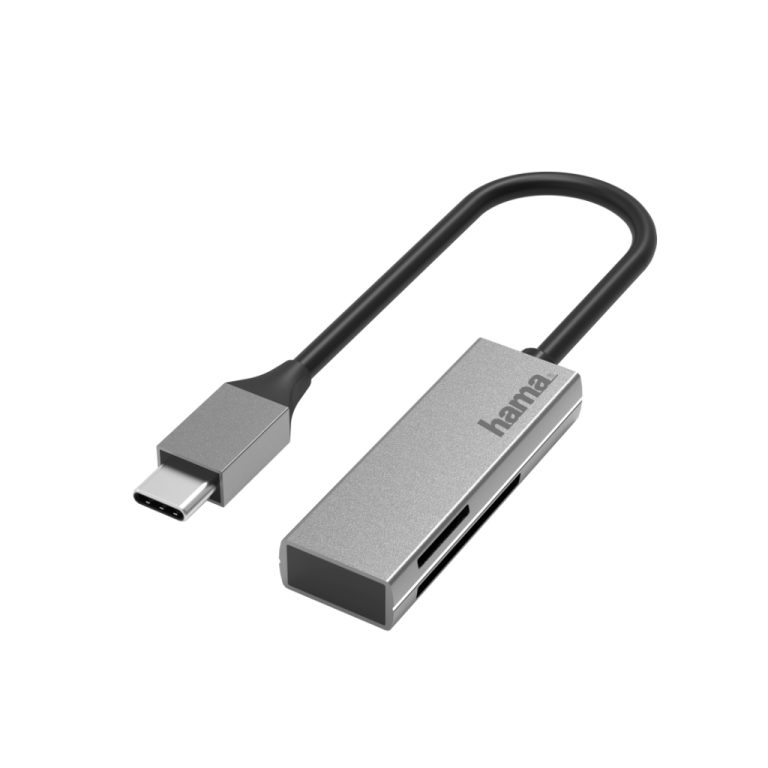 Hama USB-kaartlezer USB-C USB 3.0 SD/microSD Alu | Kopen bij Flickmyhouse