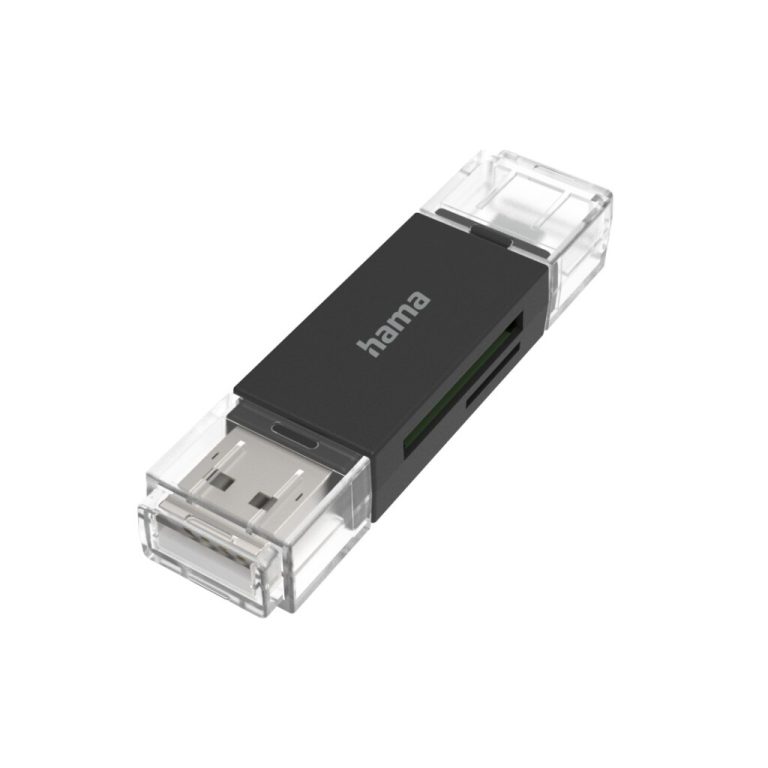 Hama USB-kaartlezer OTG USB-A + Micro-USB USB 2.0 SD/microSD | Kopen bij Flickmyhouse