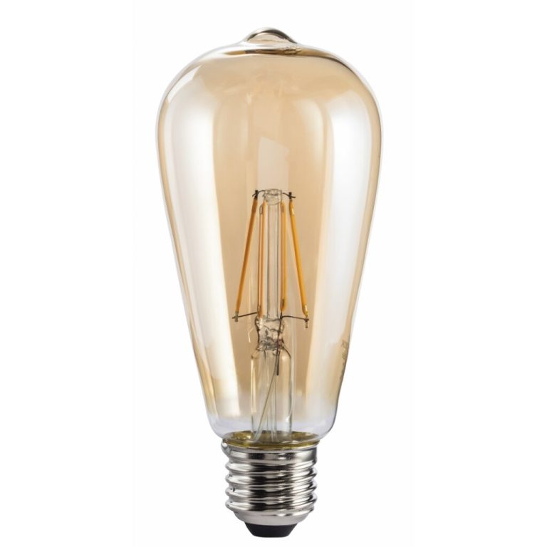 Xavax Led-gloeidraad E27 685lm Vervangt 53W Vintagelamp Dimbaar Amber Warm Wit | Kopen bij Flickmyhouse
