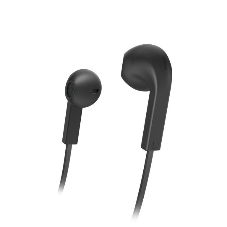 Hama Oordopjes Advance Earbuds Microfoon Platte Kabel Zwart | Kopen bij Flickmyhouse