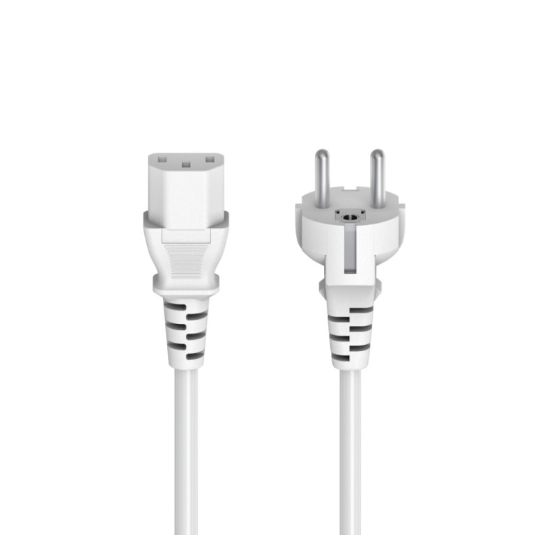 Hama Netsnoer Voor Koude Apparaten 3-polig Met Randaardestekker 5 M Wit | Kopen bij Flickmyhouse