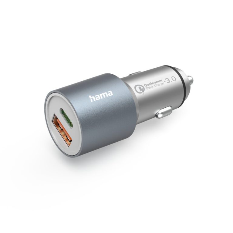 Hama Auto-snellader 1x USB-C PD 1x USB-A QC 38 W Metaal | Kopen bij Flickmyhouse