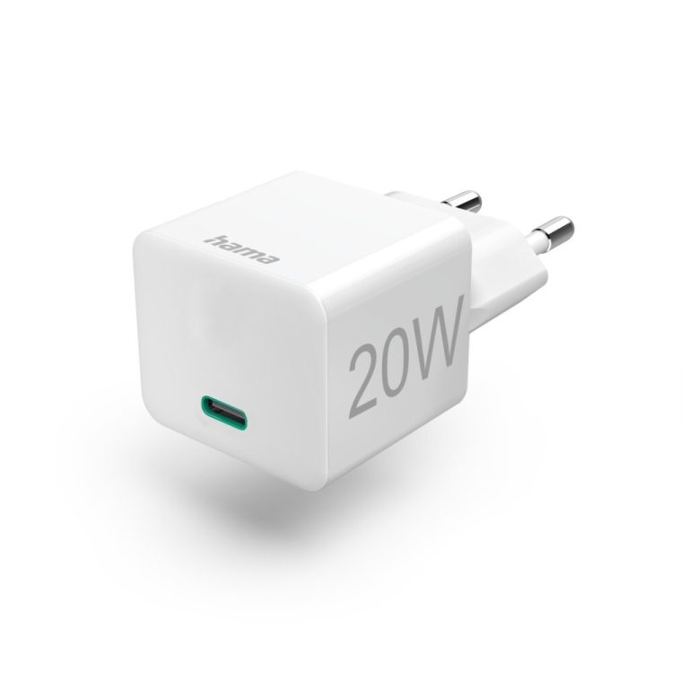 Hama Snellader USB-C PD/Qualcomm&reg; Mini-oplader 20 W Wit | Kopen bij Flickmyhouse