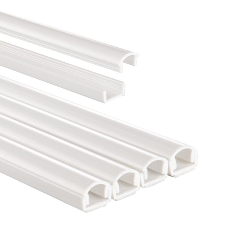 Hama Kabelgoot Zelfklevend Halfrond 100x1.1x1 cm 4 Stuks PVC/Wit | Kopen bij Flickmyhouse