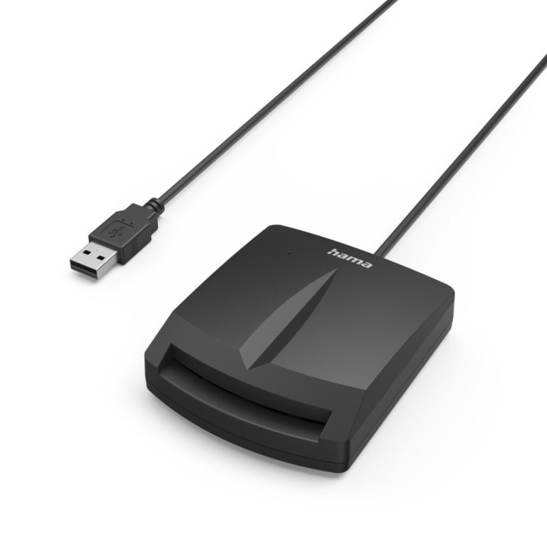 Hama Chipkaartlezer Single voor Smartcards/ID-kaarten met USB-C Adapter Zwart | Kopen bij Flickmyhouse