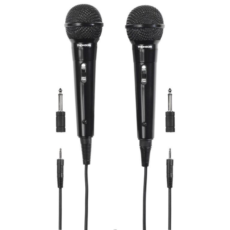 Thomson M135D Dynamische Microfoon Karaoke Set Zwart | Kopen bij Flickmyhouse