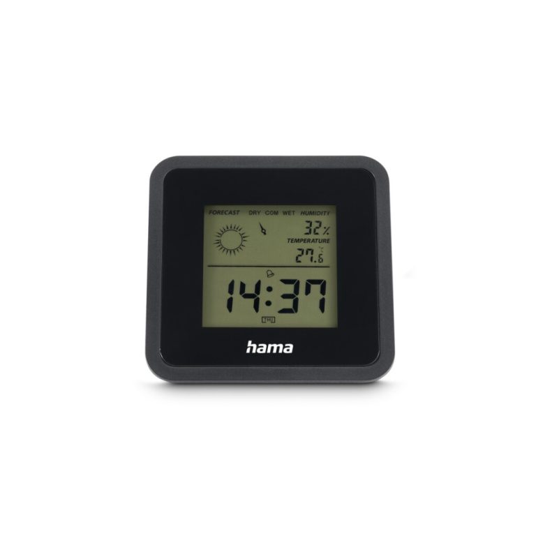 Hama Borneo Digitale Thermometer en Hygrometer voor Binnen Zwart | Kopen bij Flickmyhouse